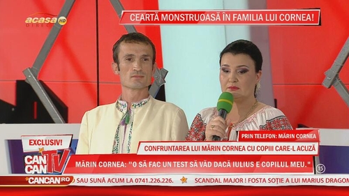 Declaraţiile fascinante ale lui Cornea, la CANCAN TV: "Dacă fata mea crede că am putut s-o bat de dimineaţa până seara, aberează"