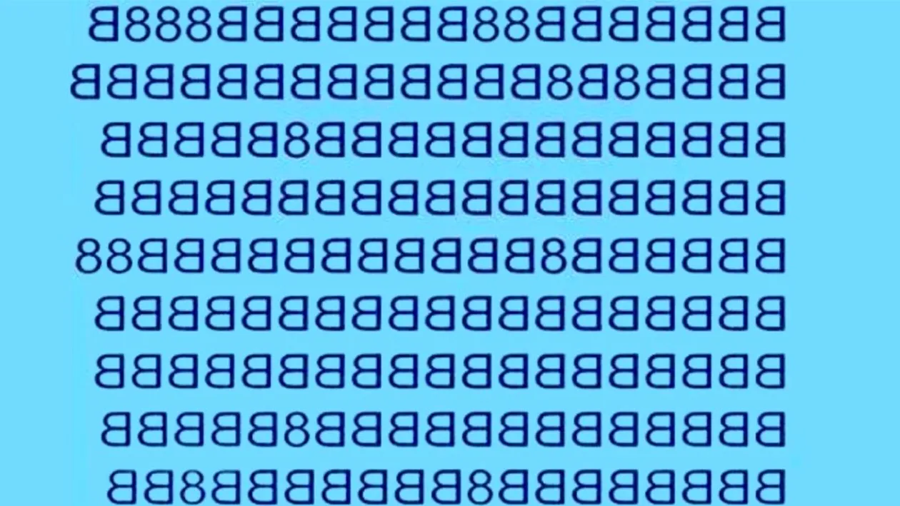 Test de perspicacitate | Câte cifre 8 sunt în această imagine, de fapt?