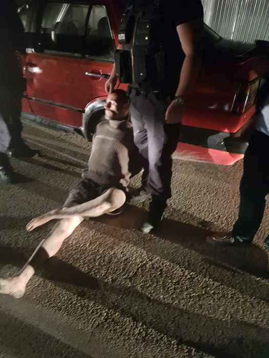 Ionel Boldea, la scurt timp după ce polițiștii l-au prins