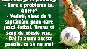BANC | Bulă visează găini care joacă fotbal