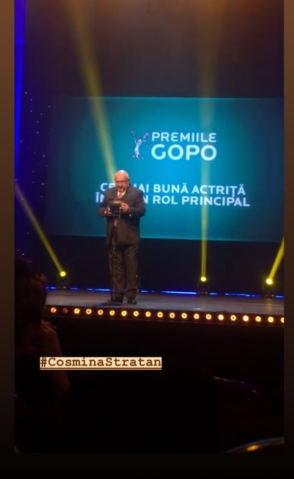 Premiile Gopo 2019. Lista câștigătorilor: Ileana Stana Ionescu, premiul pentru întreaga carieră