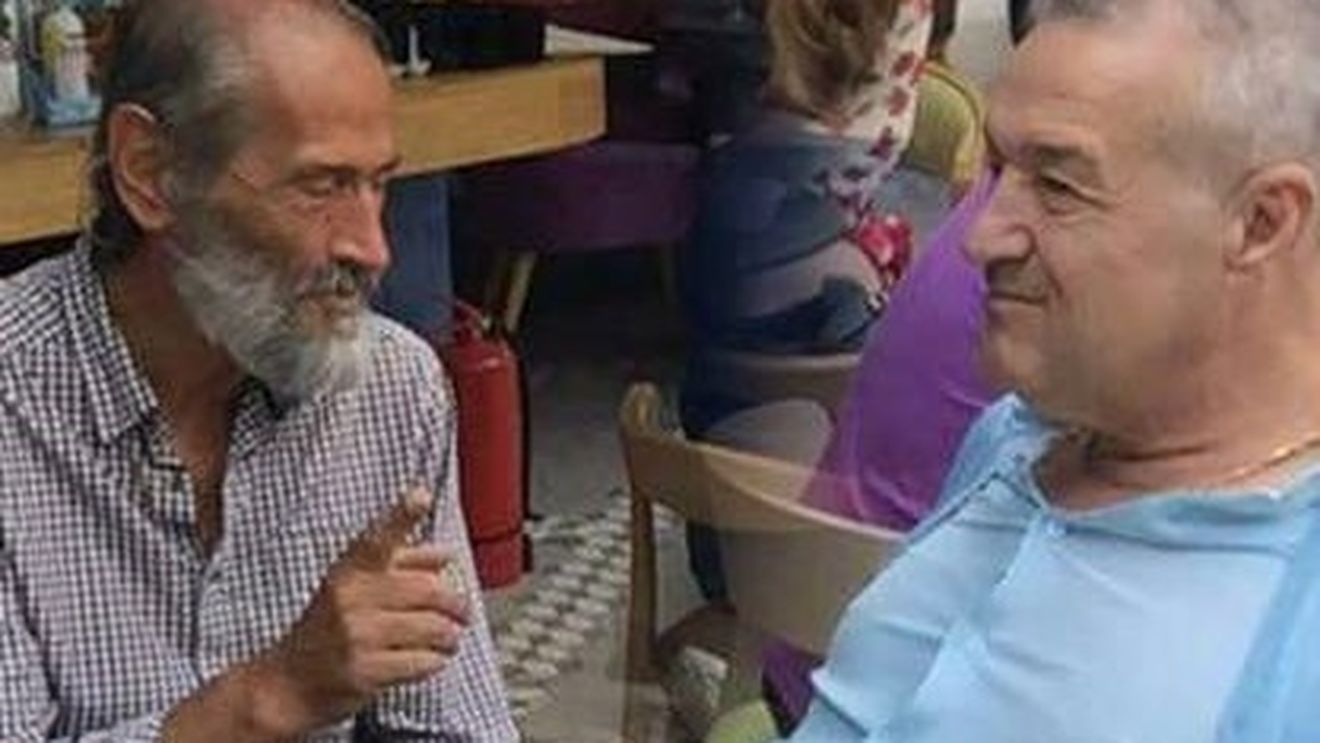 Gigi Becali, surprins la masă cu un cerşetor! Adevărul copleşitor din spatele imaginii: ”A avut mari probleme cu...”