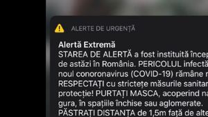 S-a emis Ro-ALERT! Mesajul de alertă extremă pe care românii l-au primit astăzi: "Pericolul rămâne"