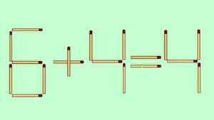 Test de inteligență | Mutați un singur chibrit, pentru a corecta 6 + 4 = 4. Ai găsit toate cele 3 soluții?