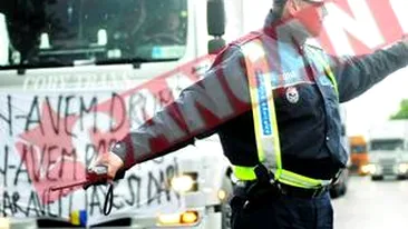 Soferii de TIR au blocat soseaua de centura