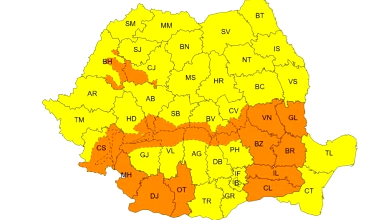 Nu scăpăm de ninsori. ANM a emis un cod portocaliu de vreme rea în mai multe regiuni din țară