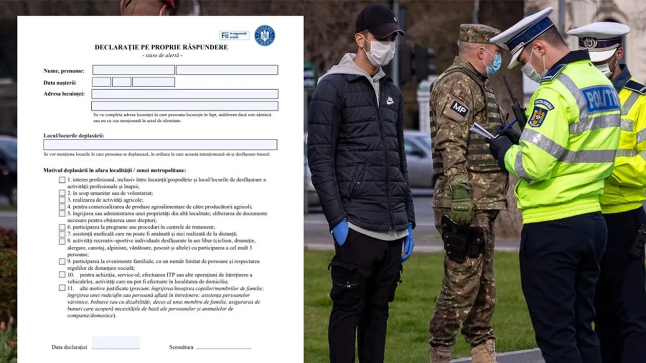 S-a modificat din nou declarația pe proprie răspundere! E valabilă doar până pe 1 iunie, dar amenzile sunt foarte mari