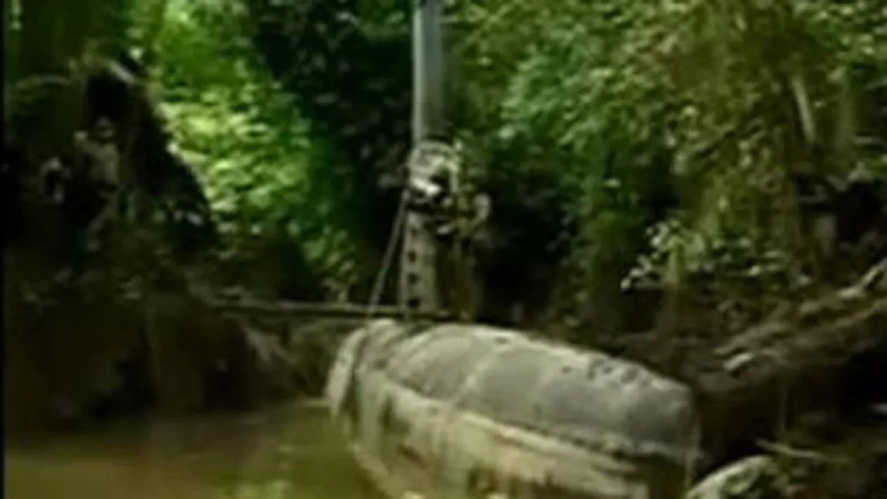 VIDEO Un submarin folosit de traficantii columbieni de droguri, confiscat de autoritati