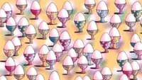 Iluzie optică virală | Găsiți mingea de golf ascunsă printre ouăle de Paște din această imagine!