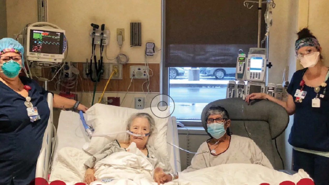 Gest impresionant din partea cadrelor medicale! Au pregătit o cină romantică pentru un cuplu de bătrâni bolnavi de COVID-19