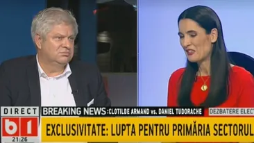 Confruntare directă pentru primăria Sectorului 1. Dan Tudorache dă de pământ cu  Clotilde Armand: „Fiecare politician are un schelet în dulap. Dvs. aveți?”