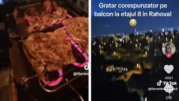 Ce amendă colosală riscă cei care au făcut grătar pe balcon, în Rahova. Viralul de pe TikTok îî costă mult