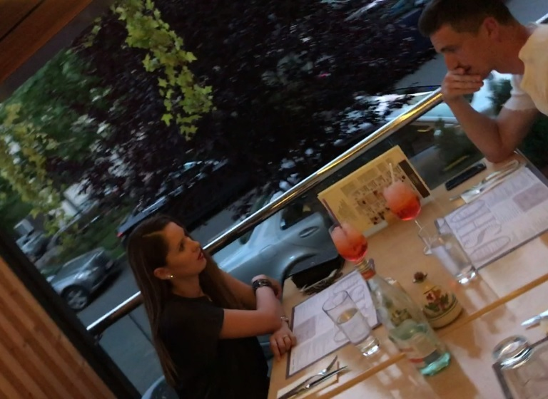 Gardoş şi soţia lui, cu puţin timp înainte de nuntă