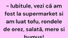 BANC | Tofu, rondele de orez, salată, mere și humus