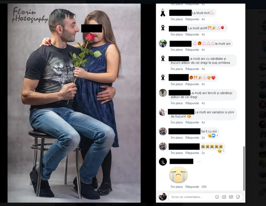 Florin nu a mai apucat să își sune fetița pentru a-i ura 
