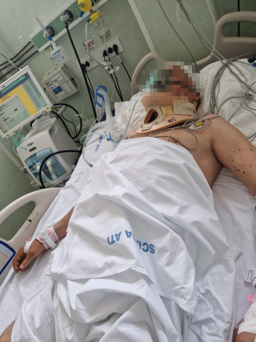 Bărbatul a stat internat la Neurologie timp de 10 zile, apoi a fost transferat la Boli Infecțioase foto: arhivă personală