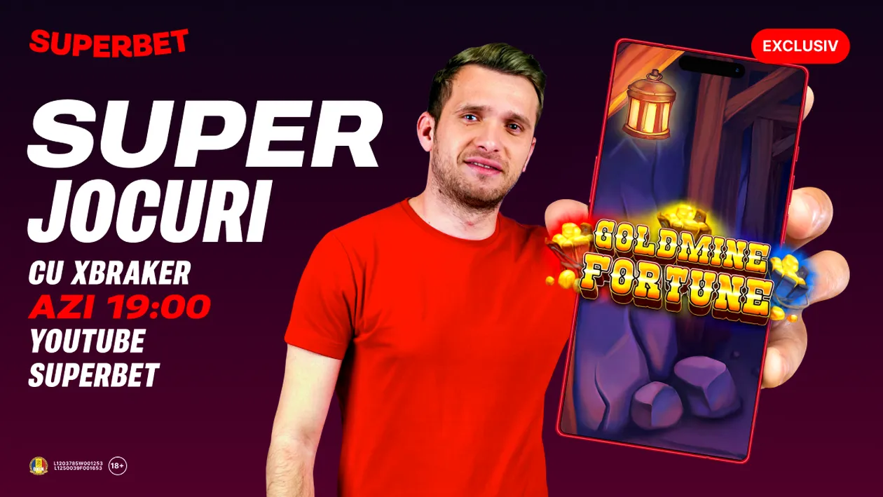 (P) Xbraker te așteaptă cu SuperJocuri pe YouTube Superbet