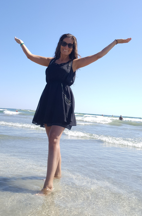 Daniela Ploia, într-un moment de relaxare, la mare