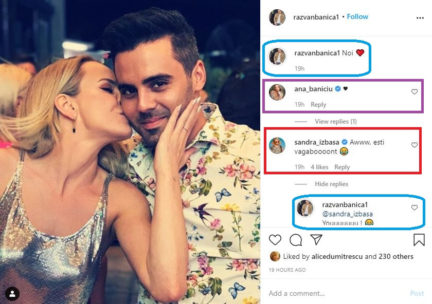 Sandra Izbașa și noul ei iubit, Răzvan Bănică