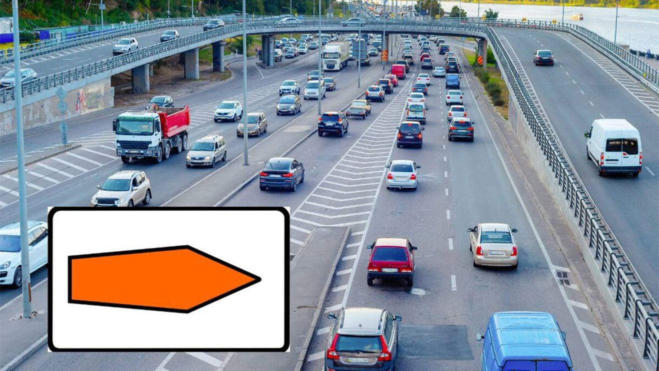 Puțini șoferi știu! Ce trebuie să faci dacă întâlnești acest semn de circulație, cu o săgeata portocalie. Unde poate fi văzut indicatorul rutier problematic