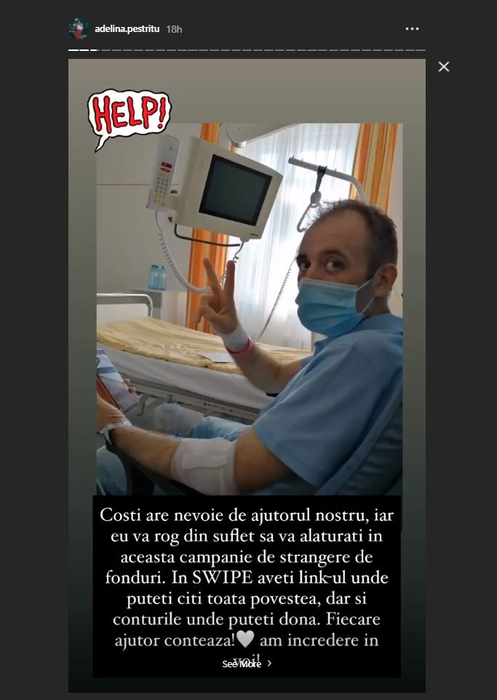 Adelina Pestrițu încearcă să-i salveze viața lui Costi, un bărbat diagnosticat cu cancer renal. Gestul emoționant făcut de fosta prezentatoare