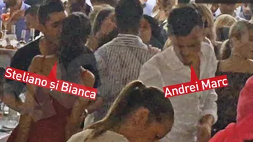 STELIANO FILIP i-a făcut marcaj strâns iubitei. Nu şi-a luat ochii de pe ea 