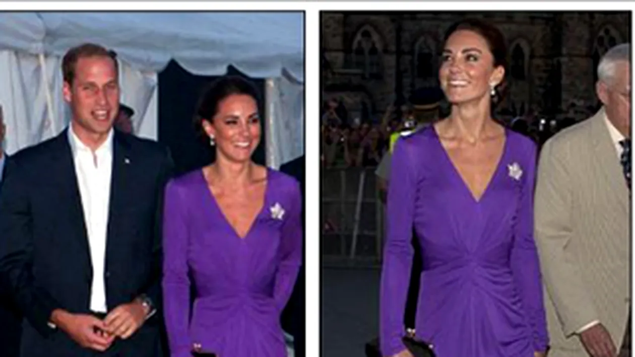 Kate Middleton, divina intr-o rochie violet