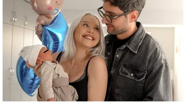 Primele imagini cu băiețelul lui Carmen Grebenișan. Numele BIZAR pe care l-a ales influencerița pentru bebelușul ei