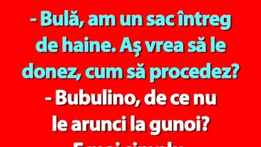 BANC | Bulă, Bubulina și sacul cu haine
