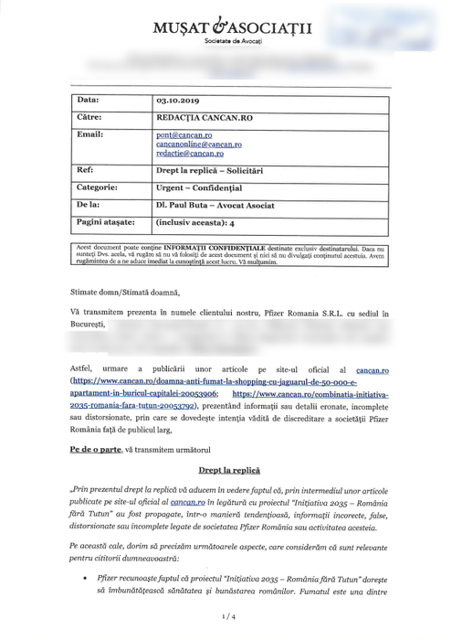 Combinația Inițiativa 2035 – România fără tutun
