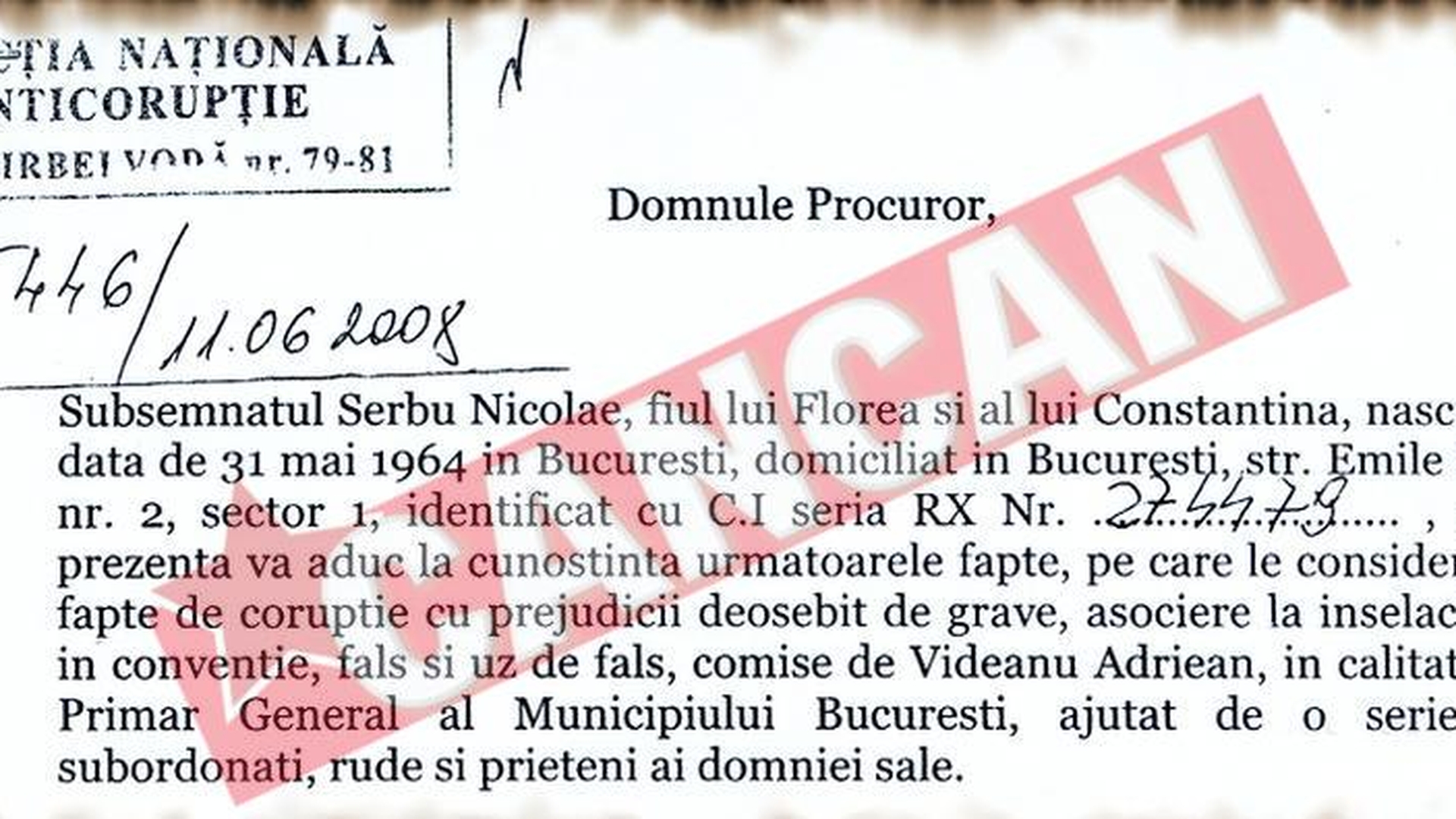 Videanu, acuzat ca a cerut spaga pentru Formula 3