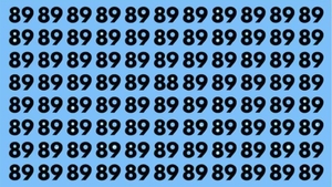 Test de inteligență | Nu toate numerele din imagine sunt 89. Găsește-l pe cei diferit!