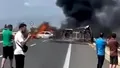 Accident teribil în Grecia, pe drumul spre Thassos: Trei oameni au murit carbonizați, alți doi sunt grav răniți