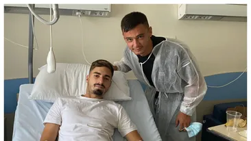 L-a accidentat grav și acum a mers la spital să-și ceară scuze. Scene emoționante cu doi fotbaliști din Superligă