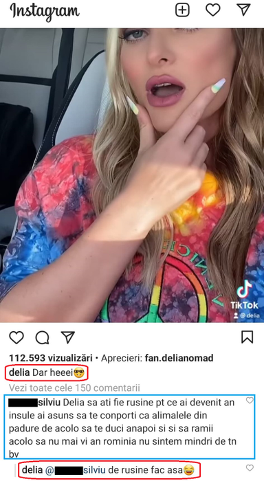 Delia, replică inedită pentru un internaut care a făcut-o cu ou și cu oțet: “Să îți fie rușine pentru ce ai devenit în insule! Nu suntem mândri de tine”