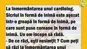 Bancul de weekend | Înmormântarea unui cardiolog