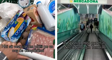 Ce a cumpărat o româncă cu 60 de euro dintr-un supermarket din Tenerife: ”Mai ieftin decât în România!”