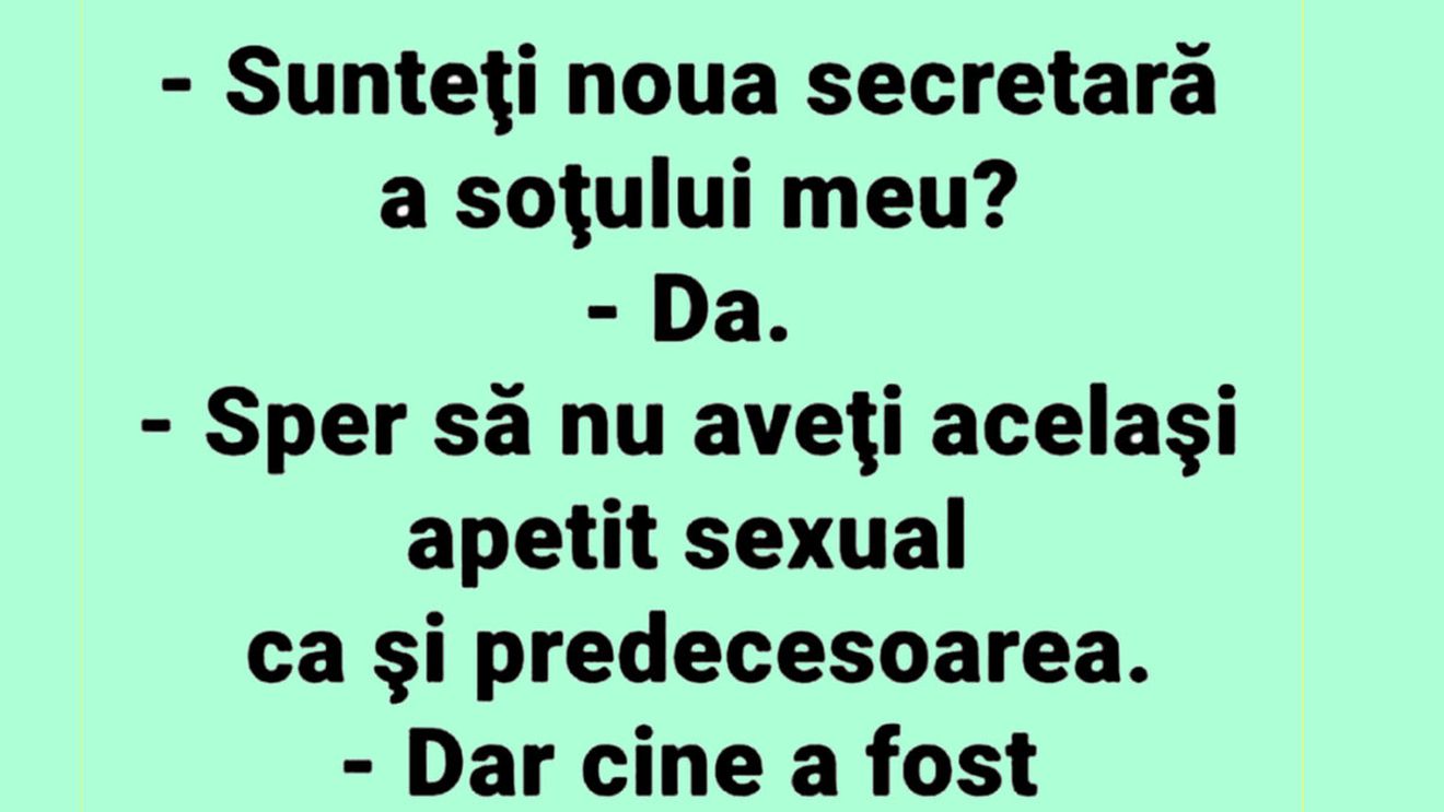 Bancul începutului de săptămână | Noua secretară a șefului