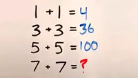 Testul IQ al începutului de săptămână | Cât face 7+7, daca 1+1=4, 3+3=36 și 5+5=100?