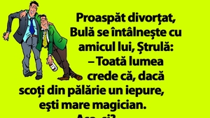BANC | Proaspăt divorţat, Bulă se întâlnește cu amicul lui, Ștrulă