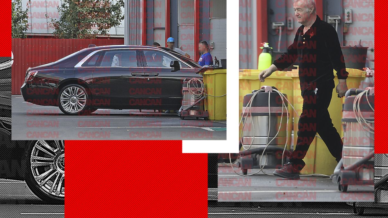 Gigi Becali, încă o apariție spectaculoasă cu Rolls-ul de 500.000 €. Angajații au stat drepți în fața lui, iar CANCAN.RO are imaginile! E "stăpân" și la spălătorie!