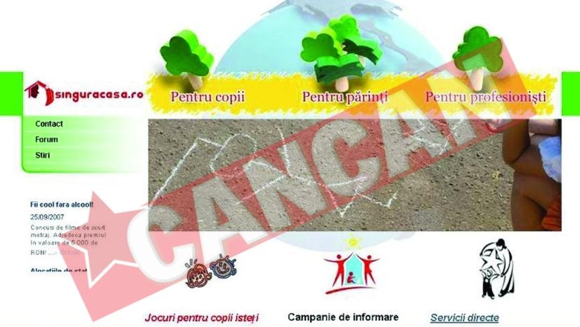 Site pentru copiii capsunarilor