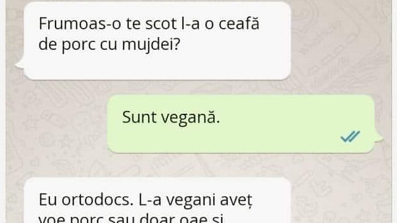 BANCUL ZILEI | Frumoas-o te scot l-a o ceafă de porc cu mujdei?