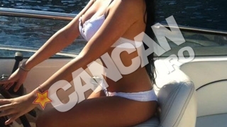 Ce bine manvreaza carma Cristina Roventa.  Fosta iubita a lui Lucian Becali a incins Marea Mediterana! Cand a iesit bruneta cu yacht-ul in larg toti milionarii francezi au ramas muti! Vezi imaginile fiebinti!