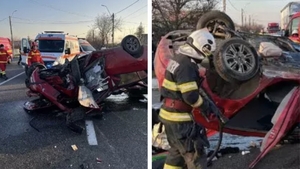 Știrea tristă a nopții! Un bărbat a murit, după ce mașina în care se afla a intrat într-un parapet