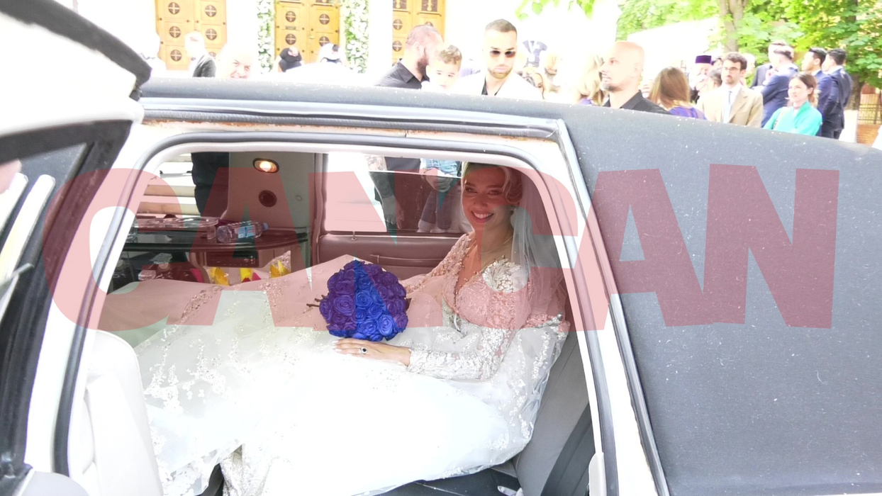 Maria Iordănescu, la cununia religioasă, care a avut loc sâmbătă, 14 mai (Foto: CANCAN.RO)