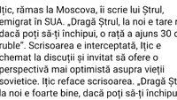 BANC | Ițic, rămas la Moscova, îi scrie lui Ștrul