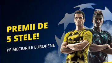 Pariuri fără risc și fără număr pe meciurile din UCL și UEL. Sute de lei, numai să-i vrei și să-i iei