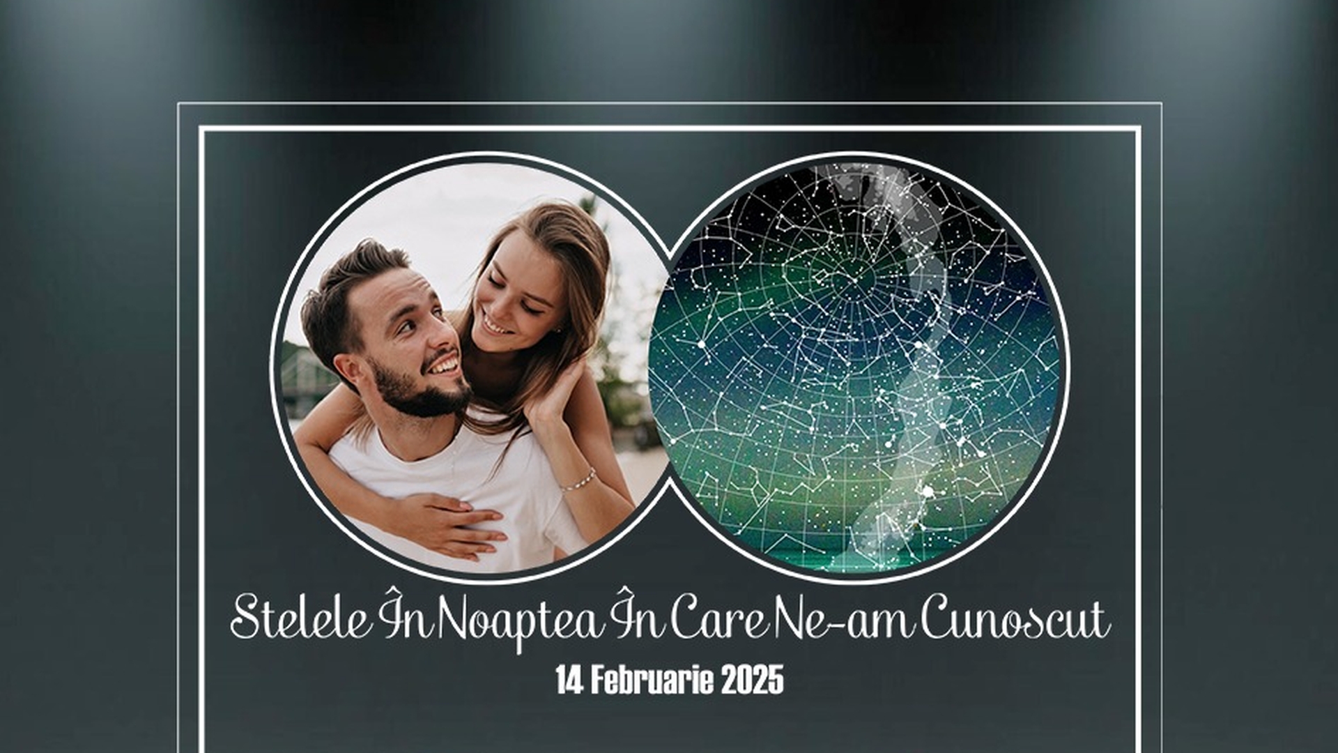 (P) O lampă LED personalizată care scrie în stele: tablou constelație cu mesajul tău
