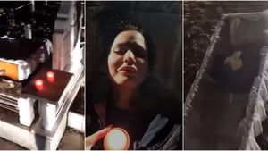 O tânără și-a înscenat moartea, chiar în cimitir. S-a așezat în sicriu și a pus capacul